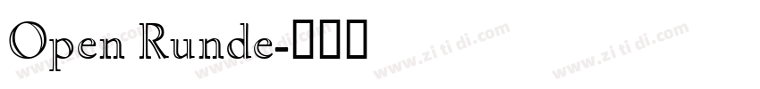 Open Runde字体转换